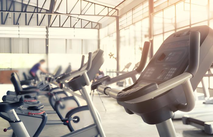 Cardio Exercises at Gym - Stationary Bike